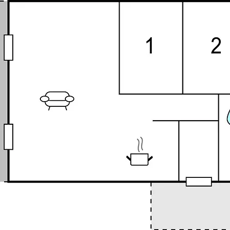 Stunning In V With Kitchen Dom wakacyjny